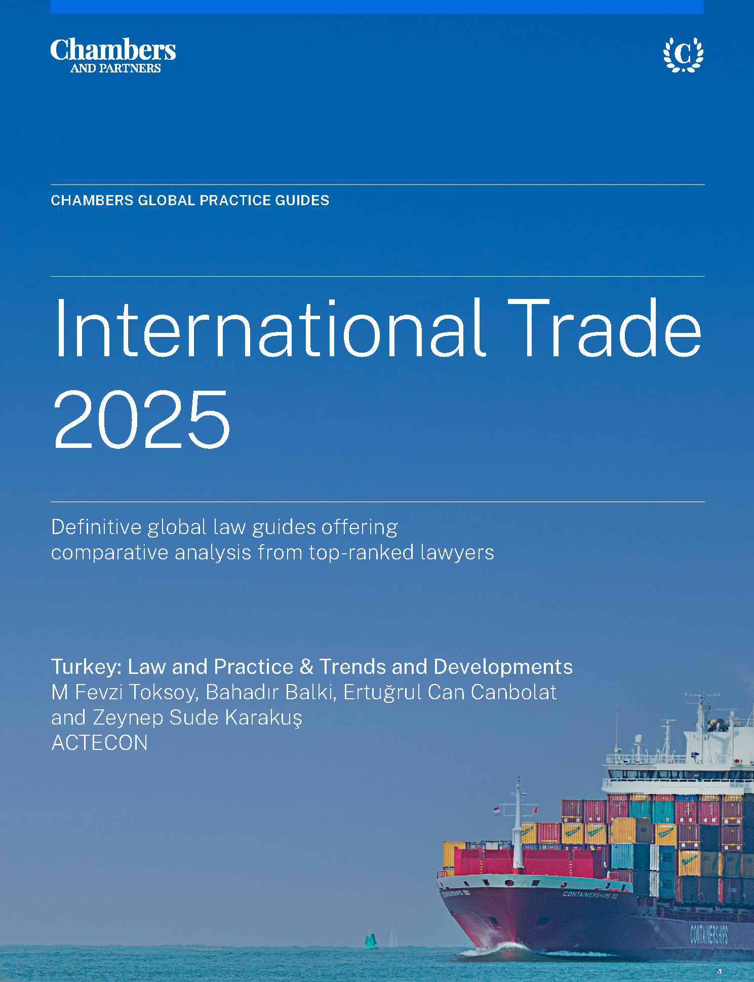 Chambers and Partners, International Trade 2025 Türkiye Chapter